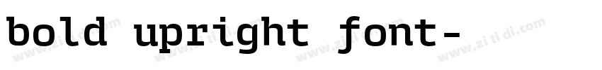 bold upright font字体转换